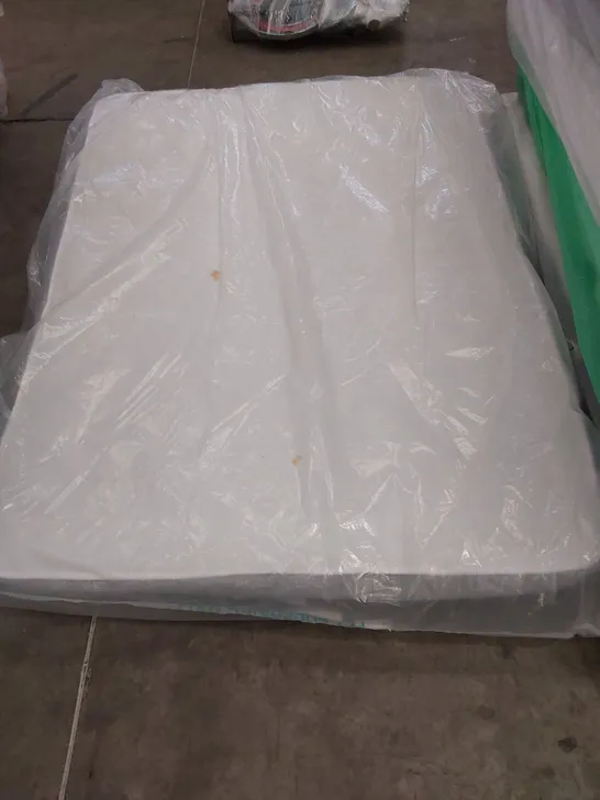 QUALITY BAGGED 4'6" DOUBLE MEMORY FOAM SPRUNG OPEN COIL MATTRESS