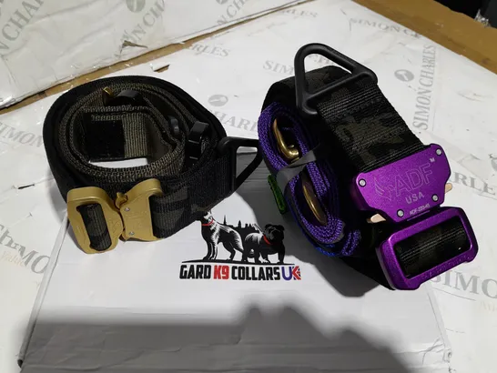 PAIR OF GARD K9 COLLARS