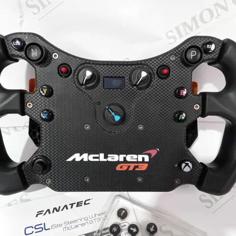 BOXED FANATEX CSL ELITE STEERING WHEEL MCLAREN GT3 V2