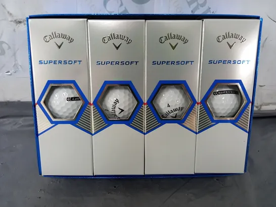 BOXED CALLAWAY SUPERSOFT GOLF BALLS 2023 MODEL - WHITE