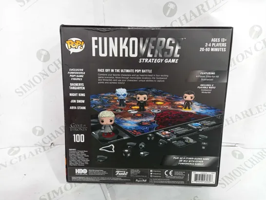 POP FUNKOVERSE GAME OF THRONES BOARD GAME