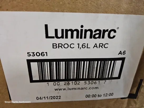 BOX OF FOUR LUMINARC 1.6L JUGS