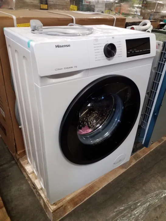 HISENSE FREESTANDING 6KG WASHING MACHINE WHITE - UNPROCESSED RAW RETURN