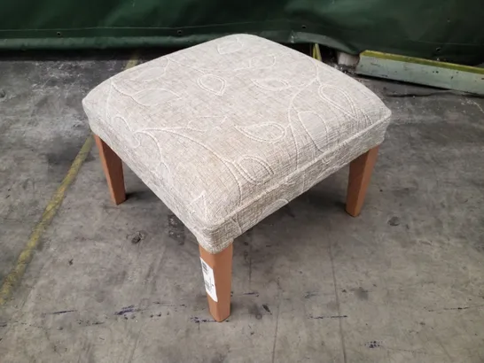 UPHOLSTERED FOOTSTOOL