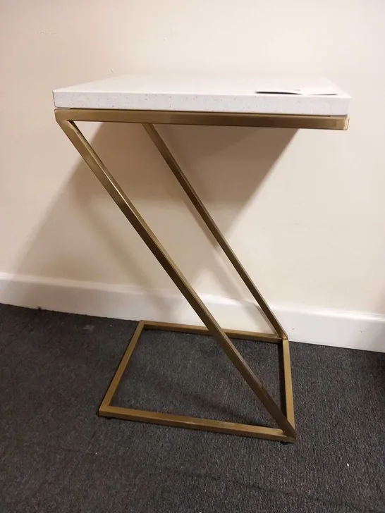 BRAND NEW KELLY HOPPEN TERRAZZO SIDE TABLE