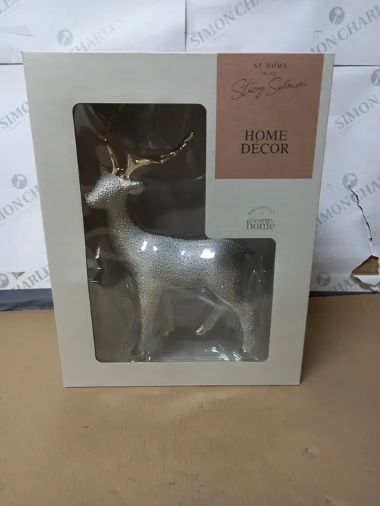 LOT OF 2 BRAND NEW STACEY SOLOMAN REINDEER HOME DECORATIONS