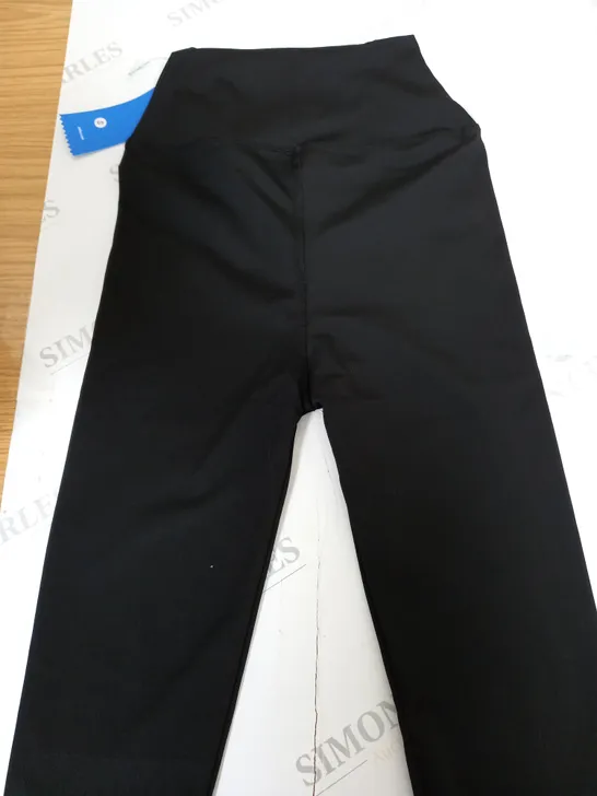 ADIDAS TROUSERS BLACK GREEN-STRIPED SMALL