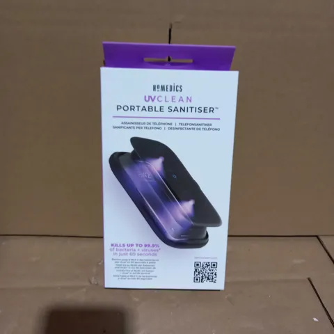 BOX OF 12 HOMEDICS UV-CLEAN PORTABLE SMARTPHONE SANITISERS