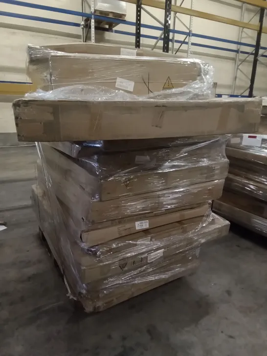 PALLET OF ASSORTED FLAT PACK FURNITURE PARTS