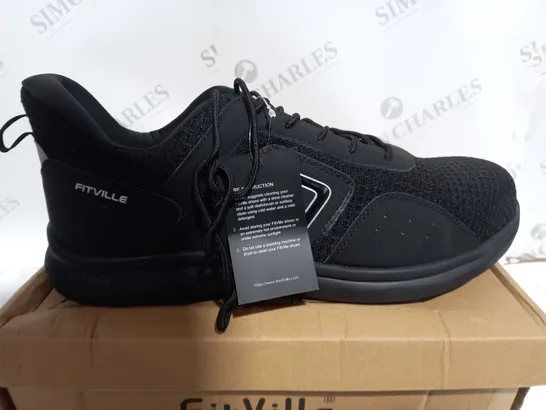 BOXED PAIR OF FITVILLE GALILEO V1 STEEL TOE CAP IN BLACK SIZE 14 