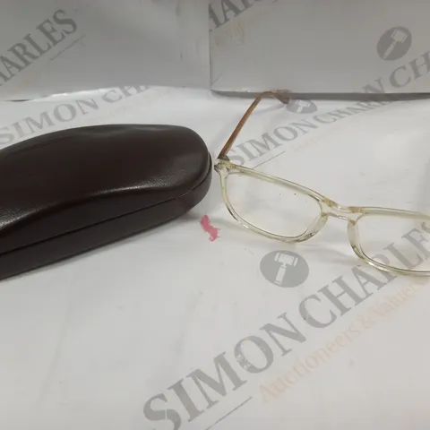 LONDON RETRO LUCAS CLEAR/BROWN PRESCRIPTION GLASSES 