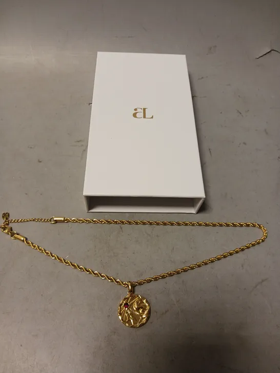 BOXED ABBOTTLYON GOLDEN K PENDANT NECKLACE 