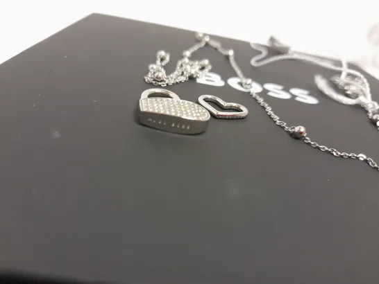 BOSS SOULMATE HEART STERLING SILVER NECKLACE  RRP £79