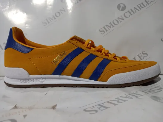 PAIR OF ADIDAS JEANS TRAINERS IN YELLOW/BLUE UK SIZE 12