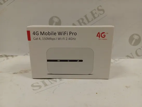 BOXED 4G MOBILE WIFI PRO CAT 4, 150MBPS WI-FI 2.4GHZ 