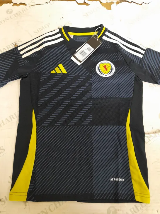 ADIDAS SCOTLAND FOOTBALL TEAM SHIRT IN NAVY - 9-10 YEARS