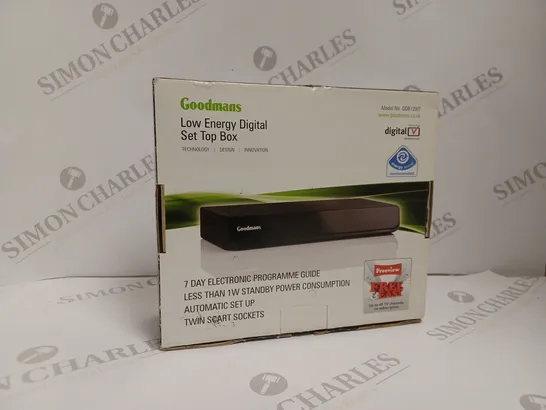 BOXED GOODMANS LOW ENERGY DIGITAL SET TOP BOX GDB12XIT 