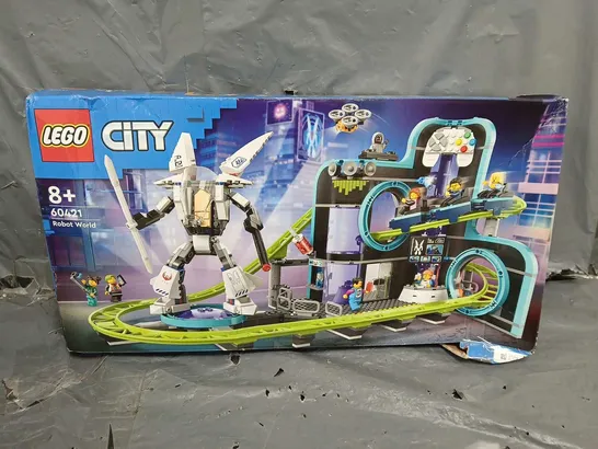 BOXED LEGO CITY ROBOT WORLD ROLLER-COASTER PARK TOY 60421 RRP £89.99