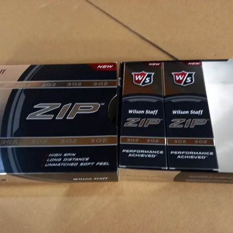 WILSON STAFF ZIP 302 GOLF BALLS - TWO 3-PACK BOXES