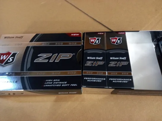 WILSON STAFF ZIP 302 GOLF BALLS - TWO 3-PACK BOXES