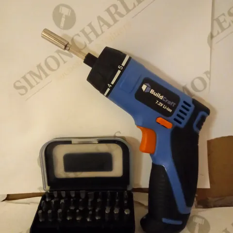 BUILDCRAFT 7.2V RECHARGABLE CORDLESS SCREWDRIVER 