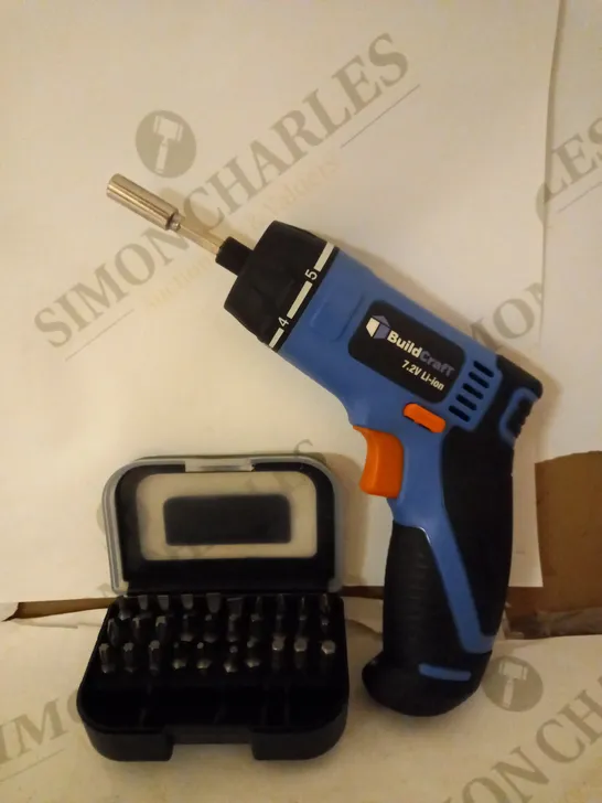 BUILDCRAFT 7.2V RECHARGABLE CORDLESS SCREWDRIVER  RRP £39.99