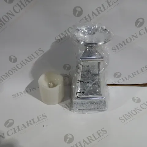 JULIEN MACDONALD FLAMELESS SWIRLING GLITTER STAR CANDLE HOLDER	