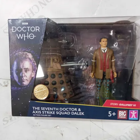 DOCTOR WHO LIMITED EDITION THE SEVENTH DOCTOR & AXIS STRIKE SQUAD DALEK FIGURE SET