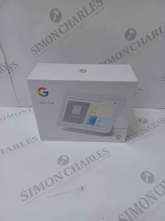 BRAND NEW BOXED GOOGLE NEST HUB 2ND GEN SMART SPEAKER WITH SCREEN - CHALK 