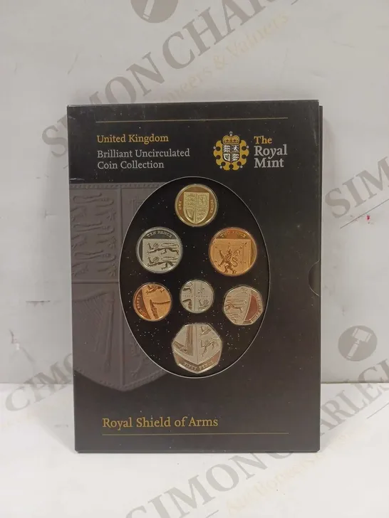 THE ROYAL MINT BRILLIANT UNCIRCULATED COIN COLLECTION - ROYAL SHIELD OF ARMS 