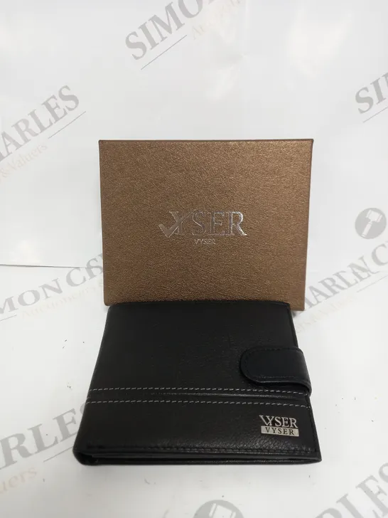 VYSER BLACK LEATHER WALLET 