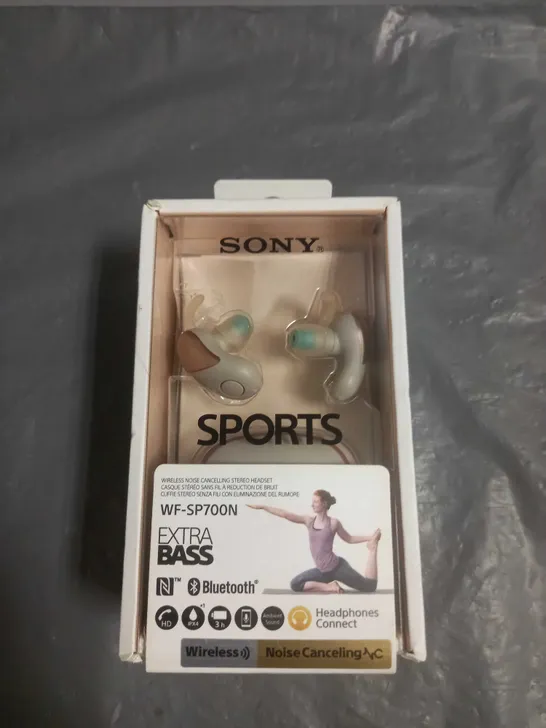 SONY SPORTS WIRELESS BLUETOOTH HEADPHONES WF-SP700N