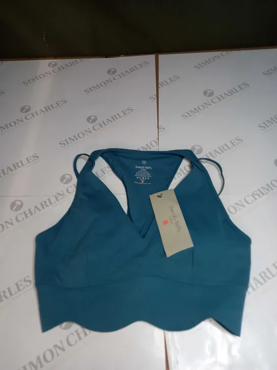 SWEATY BETTY POWER CONTOUR PLUNGE BRA SIZE M