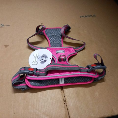 VIVAGLORY PINK DOG VEST HARNESS IN PINK - XL