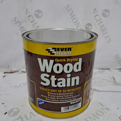 EVERBUILD WSTAINSWAL2 WOODSTAIN SATIN WALNUT 2.5L - COLLECTION ONLY 