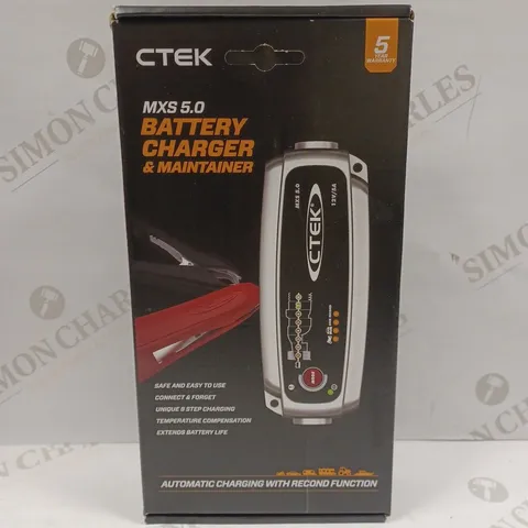 CTEK MXS 5.0 BATTERY CHARGER & MAINTAINER 