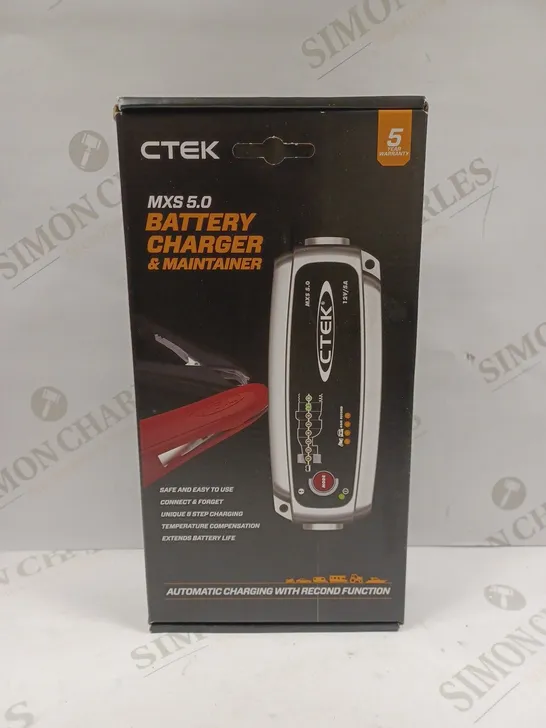 CTEK MXS 5.0 BATTERY CHARGER & MAINTAINER 