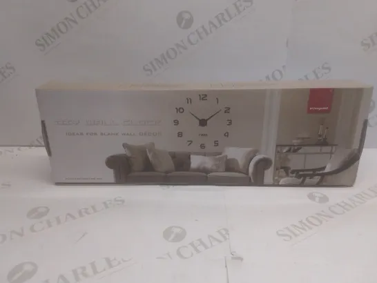 4 X BRAND NEW AND BOXED DIY WALL CLOCKS