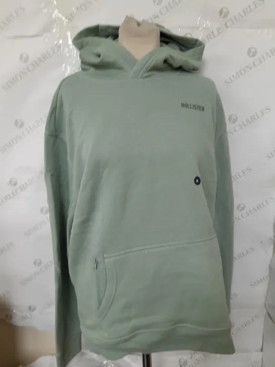 HOLLISTER DARK GREEN HOODIE - SIZE MEDIUM