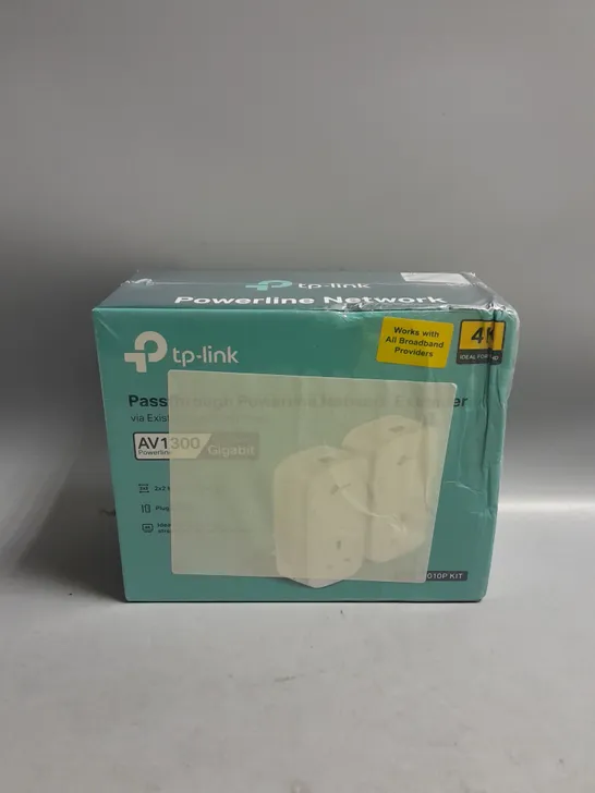 BOXED AND SEALED TP-LINK PASSTHROUGH POWERLINE NETWORK EXTENDER