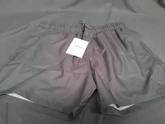 ARNE ESSENTAILS SWIM SHORTS IN SAGE - SIZE MEDIUM