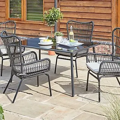 BRAND NEW BOXED ARIZONA BLACK 5 PIECE DINING SET(2 BOXES)