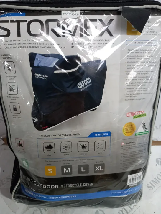 STORMEX MOTORCYCLE COVER SIZE S 