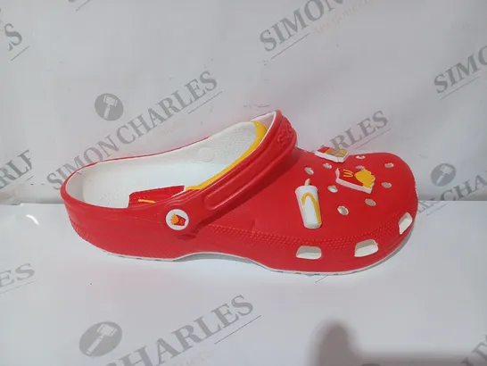 CROCS MCDONALS RED CLASSIC CROC - UK 10-11