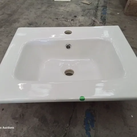 BOXED CANELLI CERAMIC SINGKE TAP VANITY BASIN WHITE 500 × 400mm