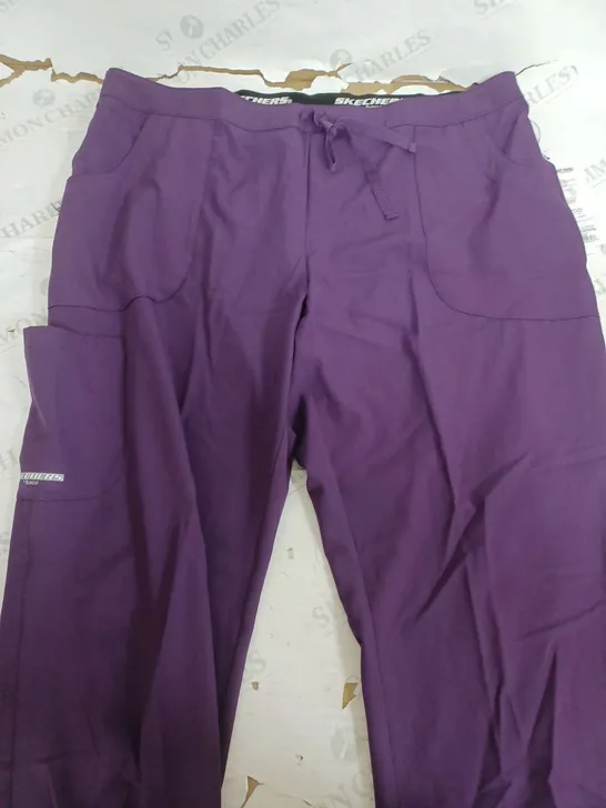 SKETCHERS RELIANCE TROUSERS IN PURPLE - XL