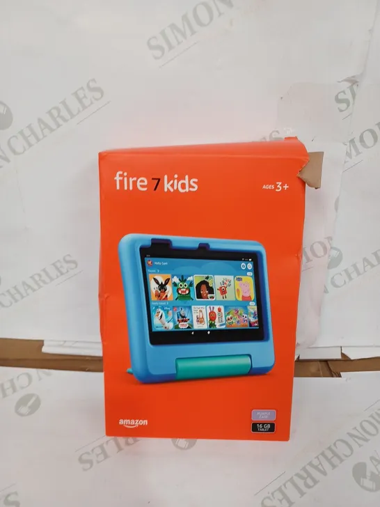 Fire-7-Kids tablet | 7" display, ages 3–7, 16 GB, purple