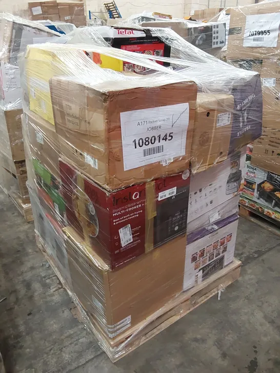 PALLET OF APPROXIMATELY 21 UNPROCESSED RAW RETURN HOUSEHOLD AND ELECTRICAL GOODS TO INCLUDE;