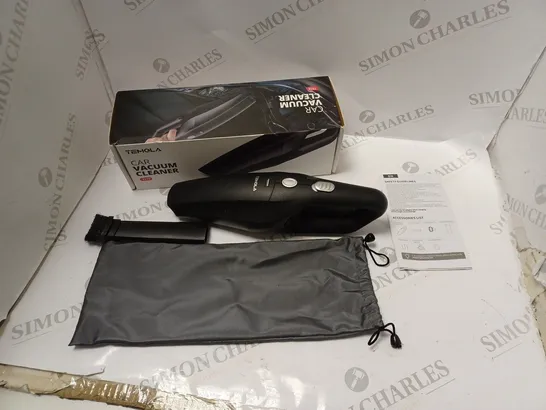 BOXED TEMOLA CAR VACUUM CLEANER - MODEL TS10 - WITH CARRY BAG AND INSTRUCTIONS