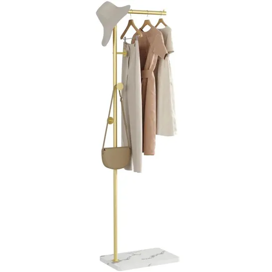 BOXED 4-HOOK COAT RACK